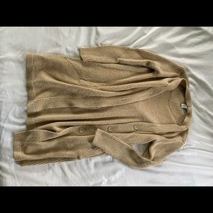 Tan long cardigan from WHBM
